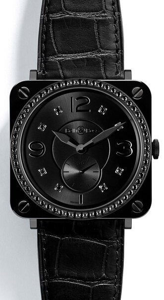 Bell & Ross Aviation BR-S Phantom Diamonds Black Ceramic BRS-BLC-PH-LGD/SRB replica watch